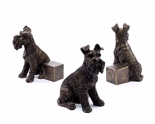 Jardinopia Schnauzer Plant Pot Feet, Set of 3, Bronze, L8 x W7 x H10 cm – 4