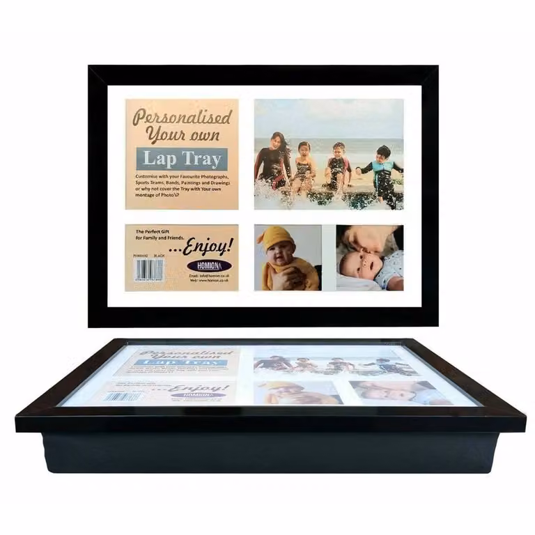 PAWNORA Personalised Custom Photo Cushion in Black, 0.6m2