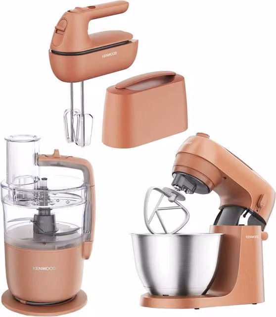 Kenwood Food Processor, Stand and Hand Mixer in Red – 1