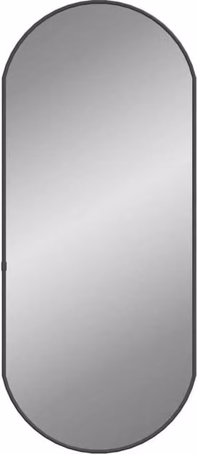 Berkfield Home Oval Wall Mirror in Black, W: 70 cm