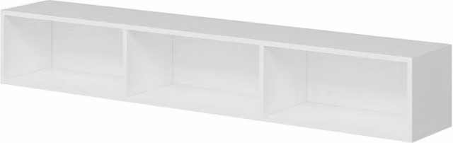 Calicosy Rigel 3-Door Wall-Mounted TV Unit, White – 1