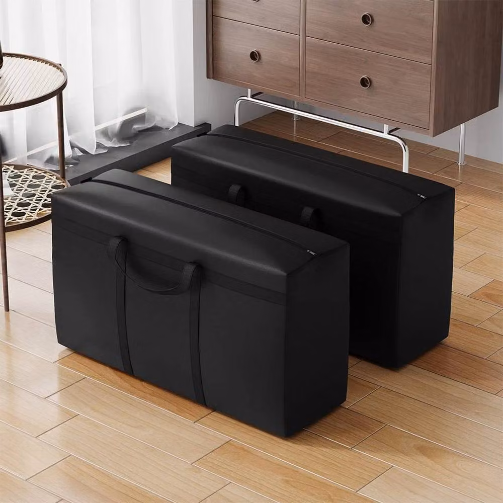 SPETLEK 2-Piece Heavy Duty Garden Furniture Cushion Storage Bags in Black, W/D/H: 50 x 20 x 35 cm – 6