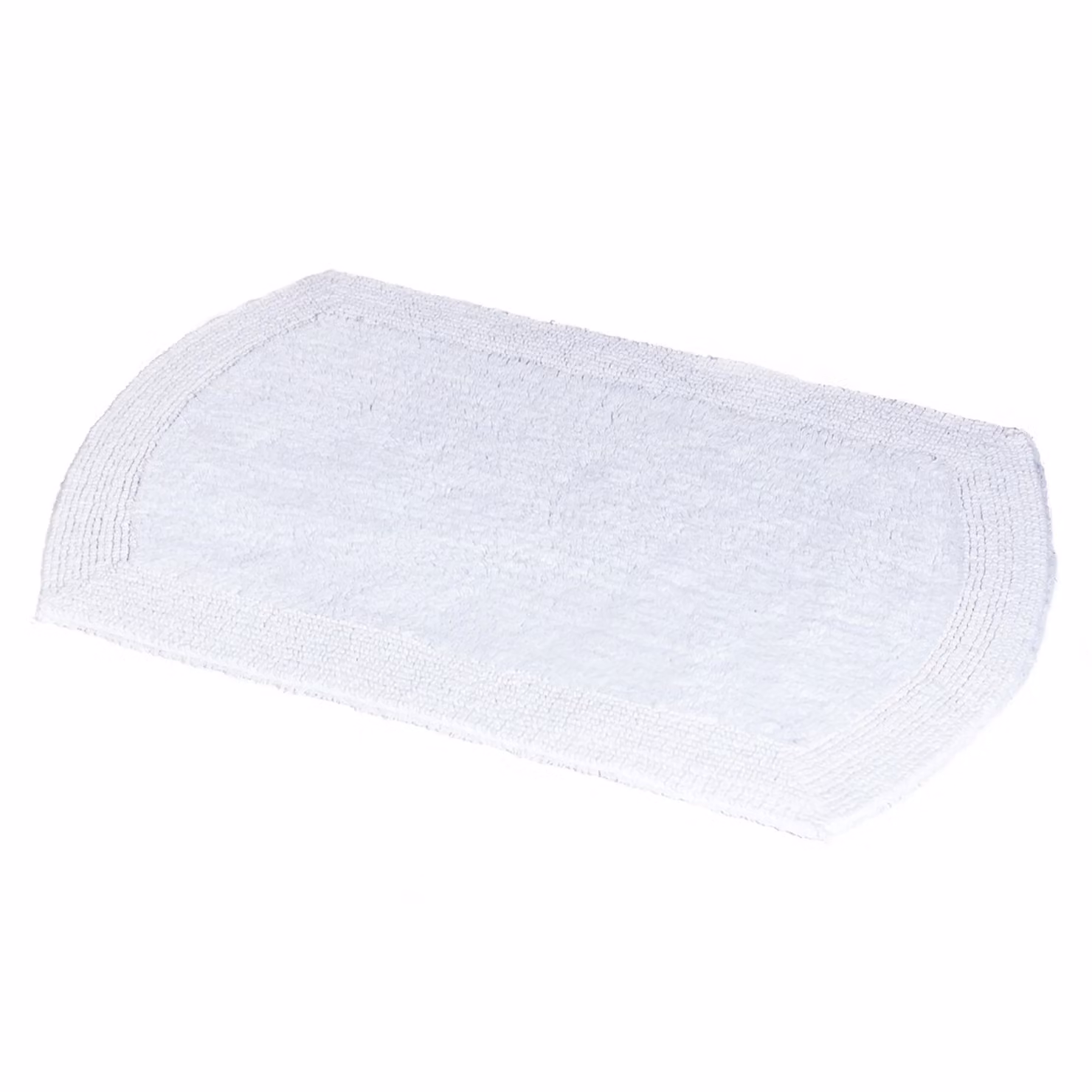 Showerdrape Ultra 100% Cotton Reversible Bath Mat, Grey and White, W: 80.0 cm, D: 50.0 cm – 2