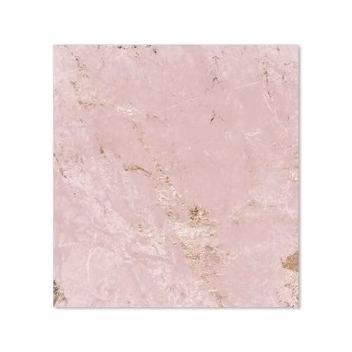 Pink and Gold Marble Look Toughened 6mm Glass Kitchen Splashback, W: 70 cm, H: 75 cm – 2