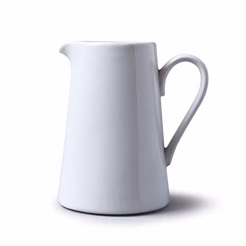WM Bartleet & Sons 1750 Ceramic Straight Sided Jug, White, 650ml – 1