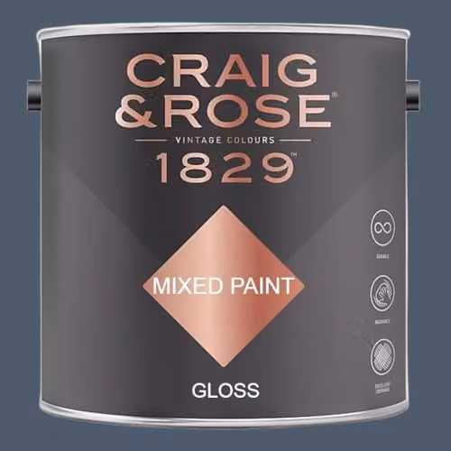 Craig & Rose 1829 Gloss Paint in Paynes Grey, 2.5l