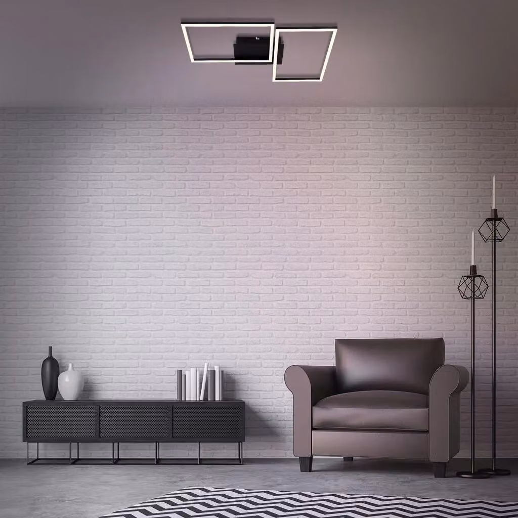 Briloner Black 30W CCT Dimmable LED Wall and Ceiling Light with Remote Control – 6