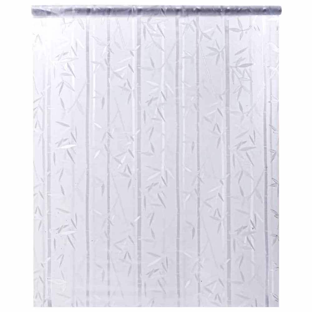 Berkfield Home Frosted Bamboo Pattern Window Film, White, W: 90 cm, L: 500 cm