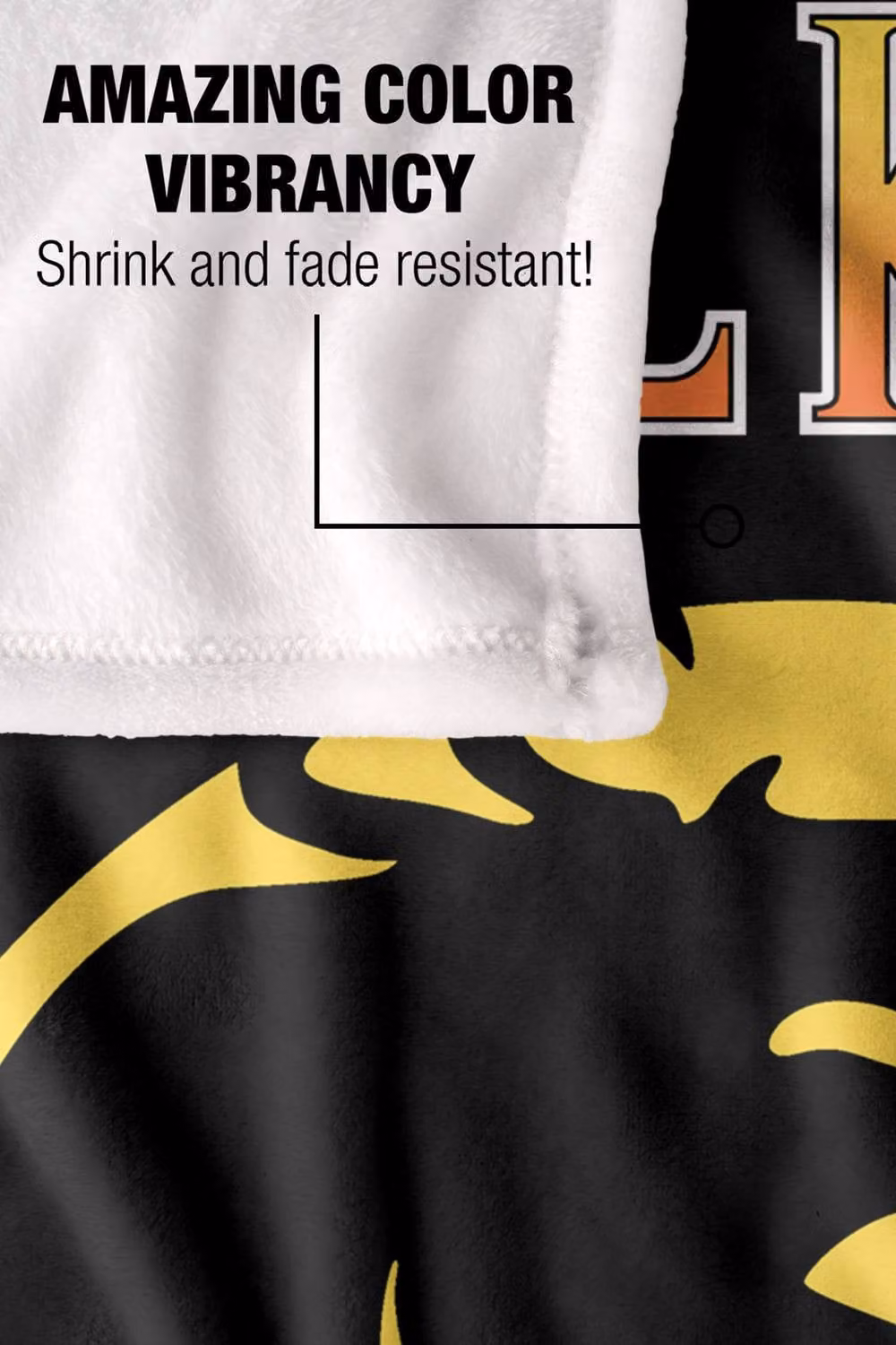 Warner Bros. Mortal Kombat Klassic Logo Super Soft Fluffy Polyester Throw Blanket in Black and Multicolour, Extra Large – 5