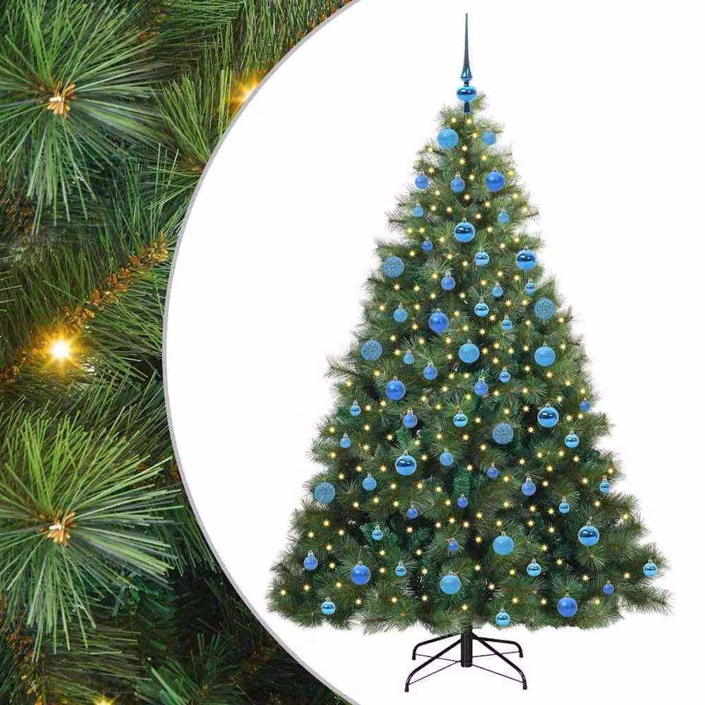 Berkfield Home Artificial Green Christmas Tree with 300 LEDs, Height: 180 cm – 2