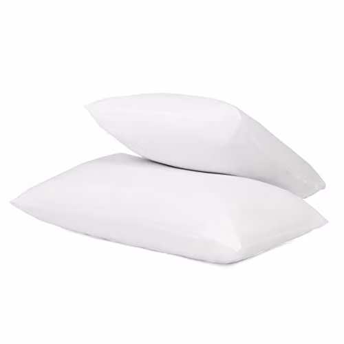 OHS 2 Pack White Hollowfibre Hotel Quality Pillows with Medium Support, W x H: 45 x 75 cm