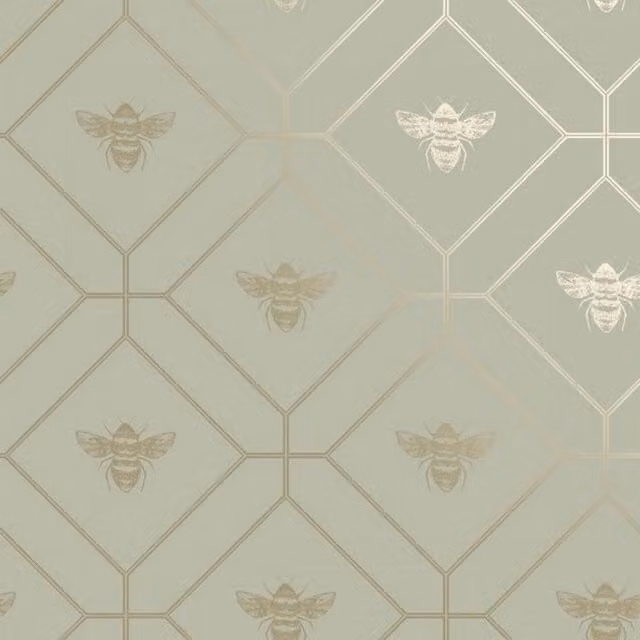 Holden Décor Bee Wallpaper in Green
