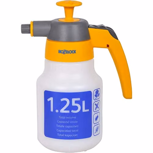 Hozelock Spraymist Plus Manual Pressure Sprayer, 1.25 l, White