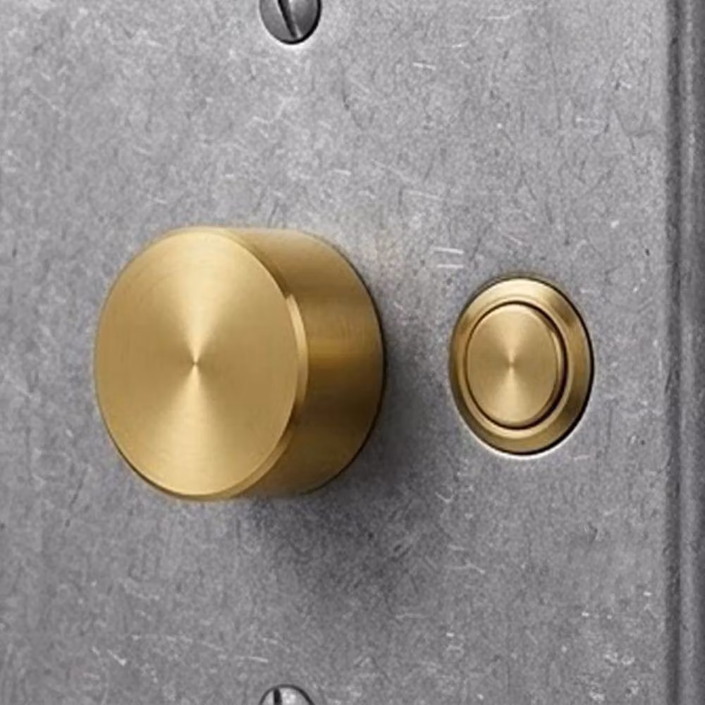 Hinsinc Polished Brass Dimmer Switch Knobs, 5-Pack in Gold – 4