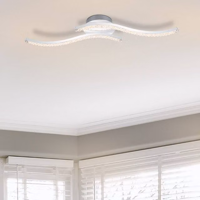 COSYLYTE Kenworth 2 Light Integrated LED Ceiling Light in Chrome