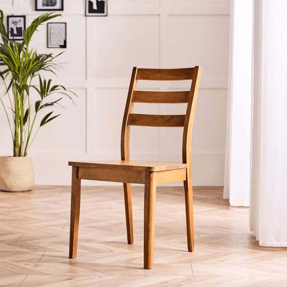 FurnitureboxUK Lulworth Walnut Effect Wood Dining Table and 6 Lynton Chairs in Brown – 4