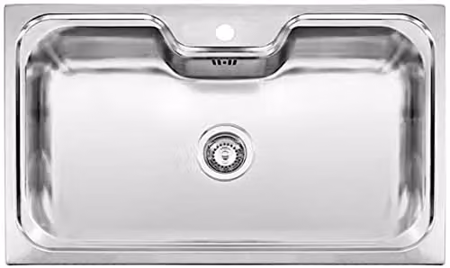 Reginox Jumbo Single Bowl Stainless Steel Kitchen Sink in Silver