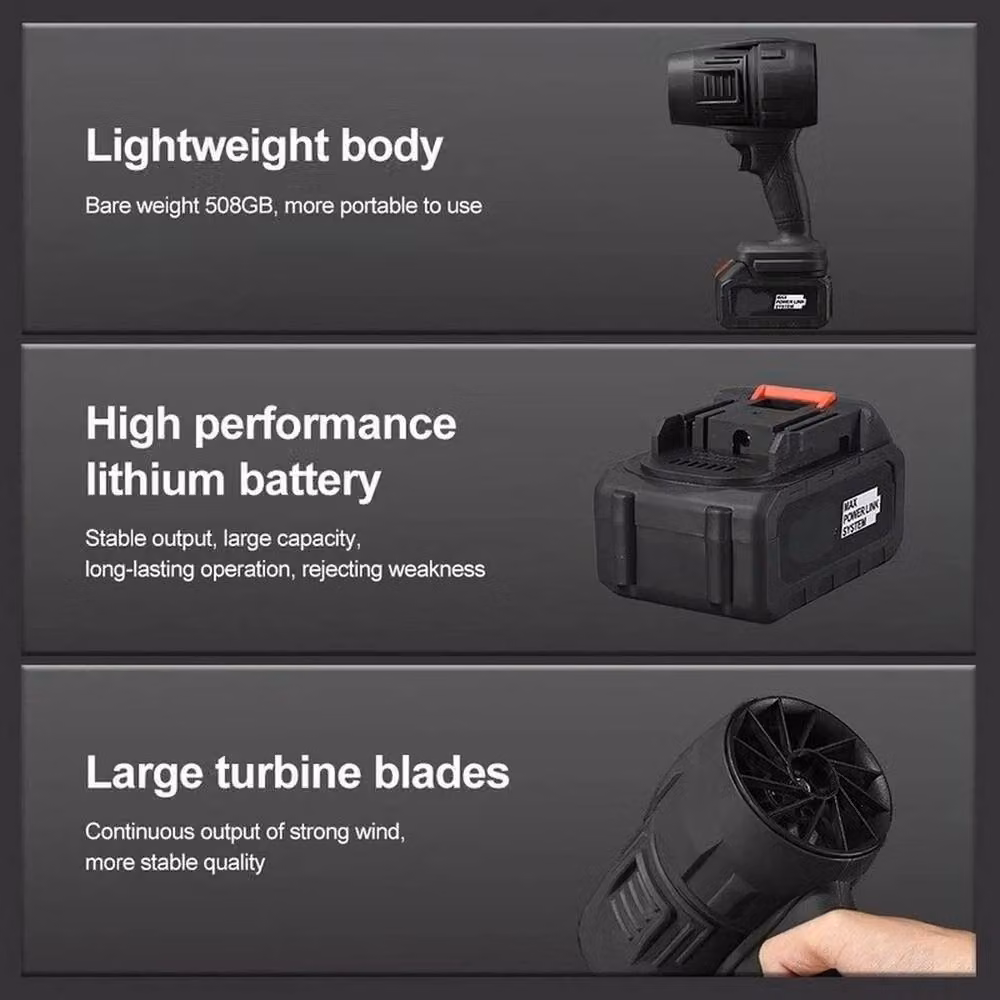 FLAVORA Electric Turbo Jet Cleaning Fan in Black – 3