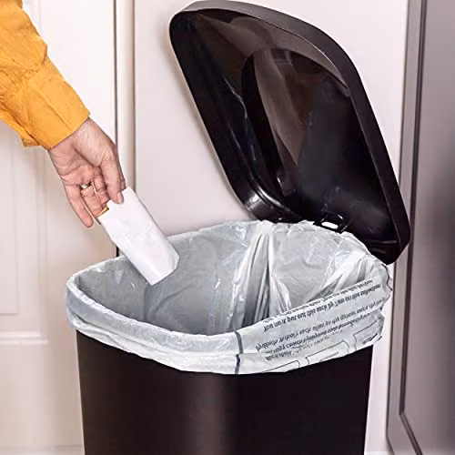Addis Eco Made Plastic Family Kitchen Pedal Bin, 40 Litre, Black – 5