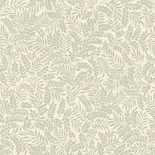 Holden Decor Mini Leaf Sage Botanical Floral Wallpaper in Green and Beige