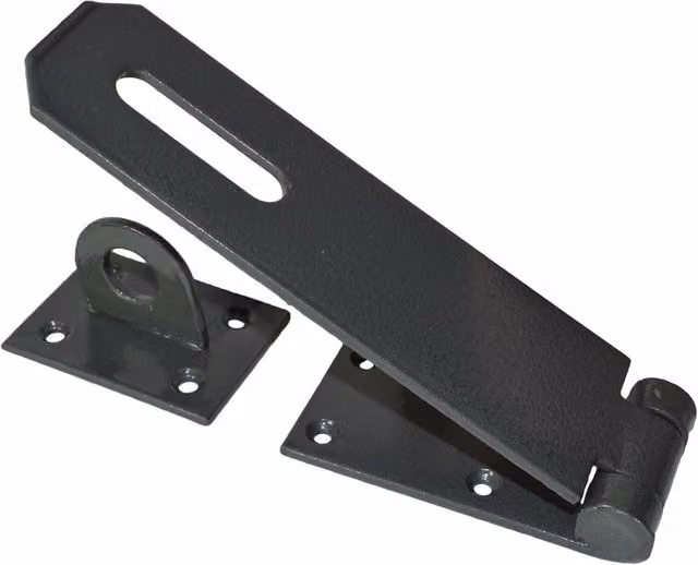 Marco Paul Matt Black Steel Security Hasp and Staple