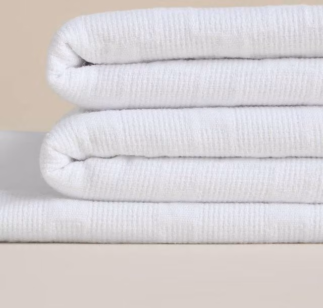 M&S x Kelly Hoppen White Pure Cotton Jacquard Tablecloth