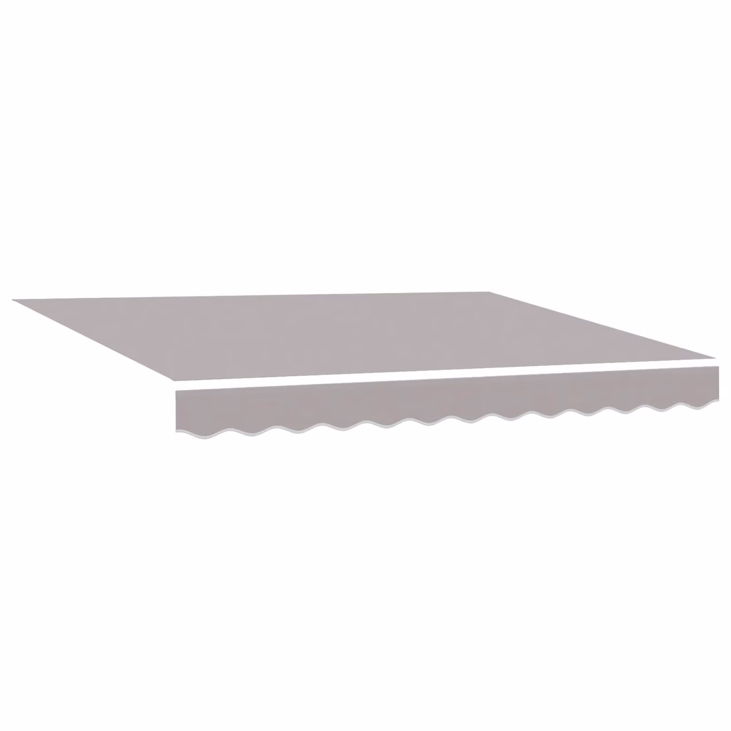 Berkfield Home Replacement Awning Fabric in Grey Polyester, W: 300 cm, D: 245 cm – 2