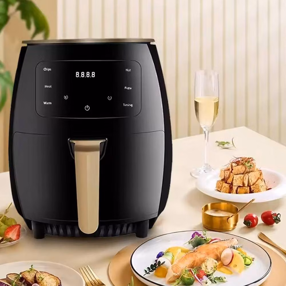 Havendro Digital Air Fryer Cooker with Hot Air Technology and Digital Display in Black and Gold – 2