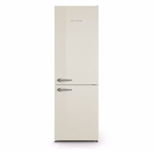 Montpellier MAB386EC Retro No Frost Fridge Freezer, Cream, H 186 cm x W 59.5 cm x D 60 cm – 1