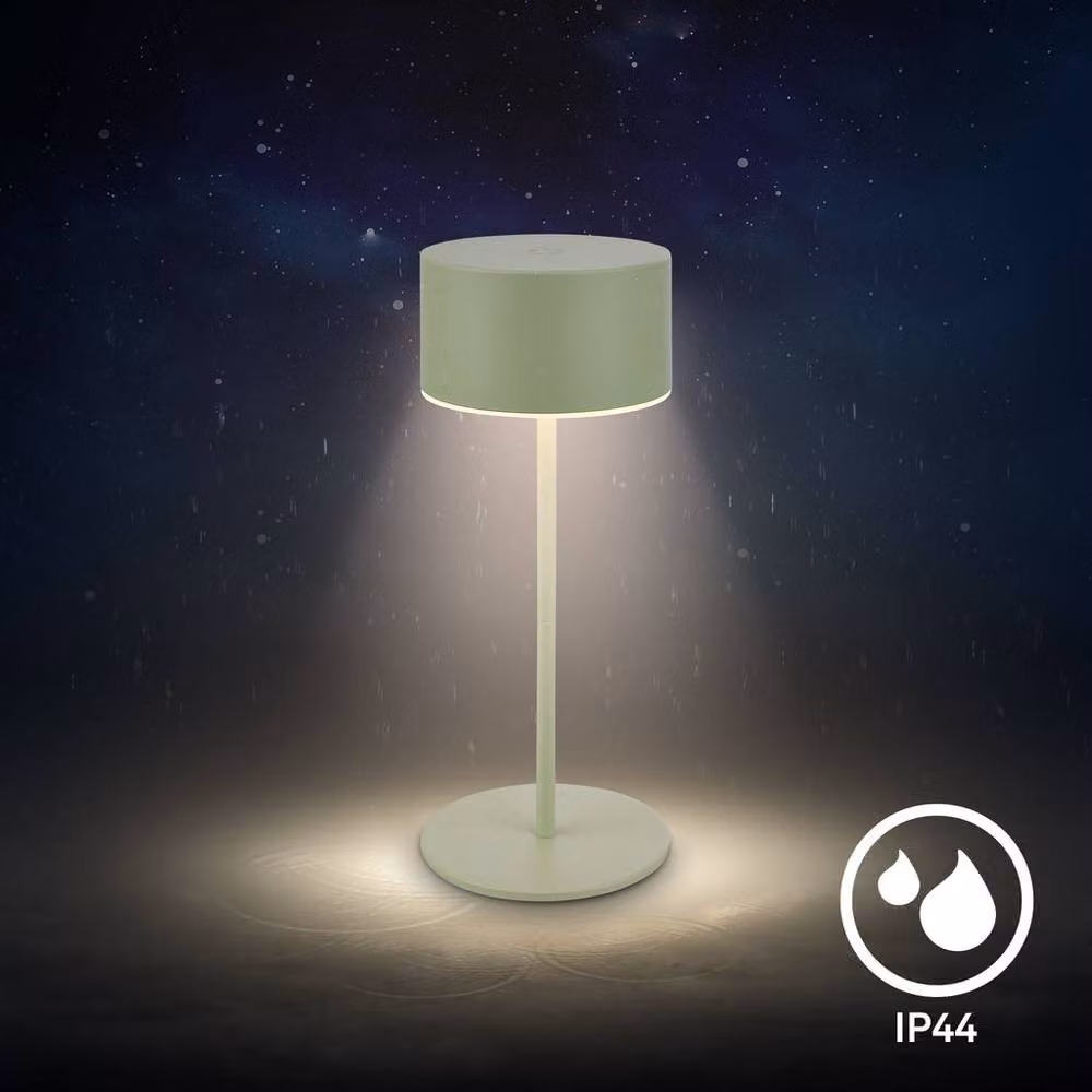Briloner Green Rechargeable Dimmable Touch LED Table Lamp with Warm White Light – 3