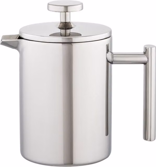 Stellar Double Walled Cafetiere, 300ml, Metallic Silver