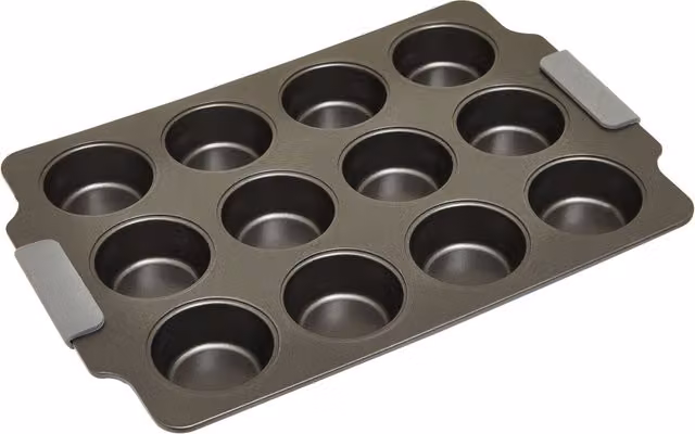 Orsina Grey Non-Stick Carbon Steel 12 Cup Muffin Tray – 1