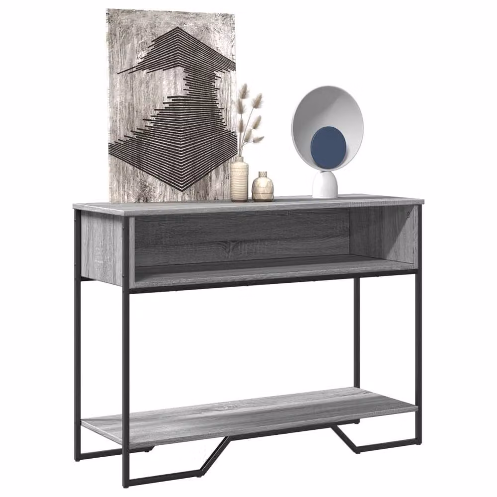 Berkfield Home Grey Sonoma Console Table, W/D/H: 100 x 35 x 74.5 cm – 2