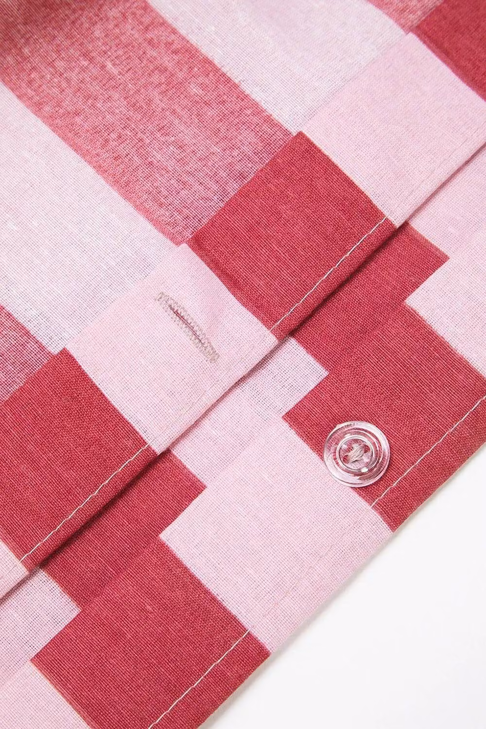 WOVCOR Double Stripe Duvet Cover Set with Fitted and Flat Sheets, Pink Multicolour, 200 x 220 cm – 3