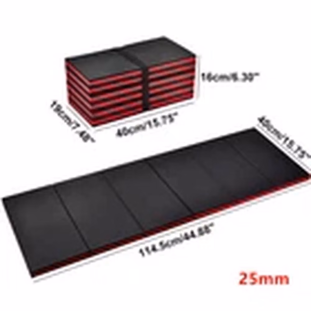 EONLION 3-in-1 Folding Mechanic Foam Kneel Work Mat in Black – 2