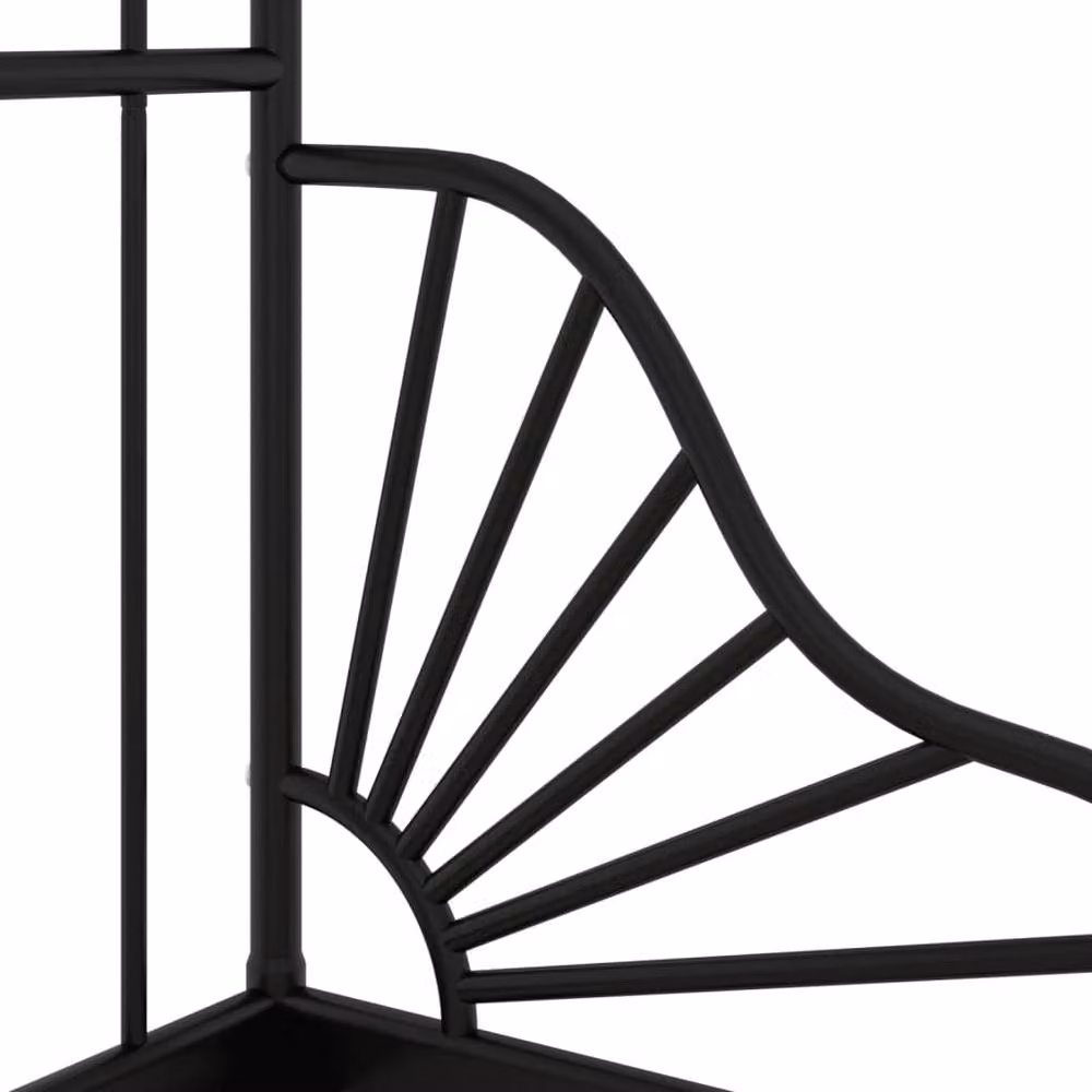 Berkfield Home Extendable Metal Bed Frame in Black, W/D/H: 80 x 130/200 cm – 4