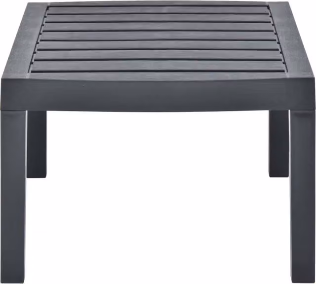 Berkfield Home Anthracite Garden Table, W/D/H: 78 x 55 x 38 cm – 1