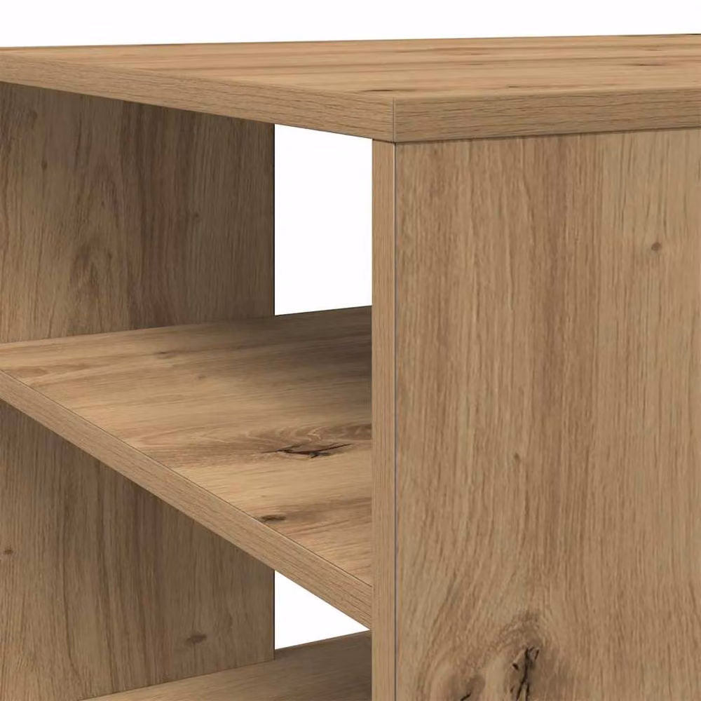 Berkfield Home Artisan Oak Coffee Table in Brown, W/D/H: 100 x 50 x 40 cm – 5