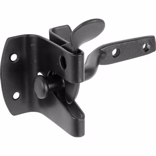 Hardware-Solutions Auto Gate Latch in Matt Black Iron