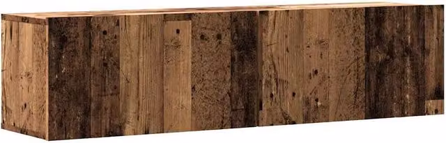 Berkfield Home Wall Mounted TV Cabinet in Old Wood Brown, W/D/H: 120 x 30 x 30 cm