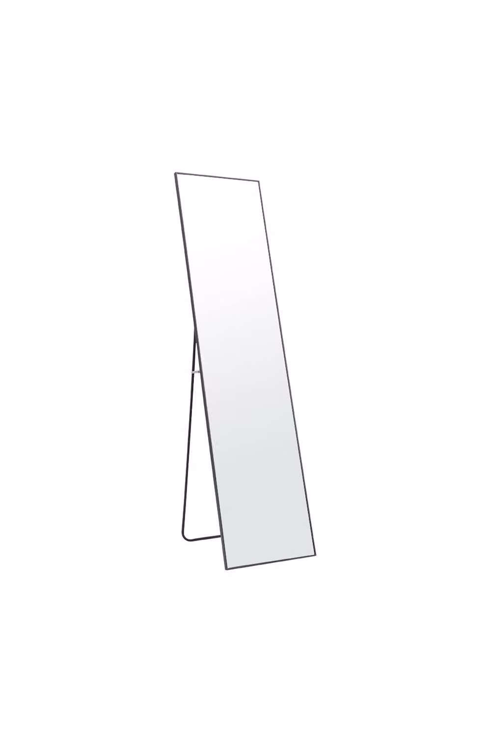 ExtraStar Rectangular Full Length Mirror in Black with Stand or Wall Mount – 2