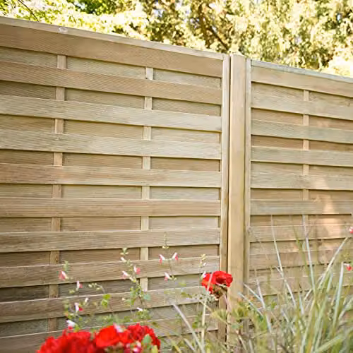 Forest Brown Impregnated Wooden Fence Board, Pack of 3 – 3