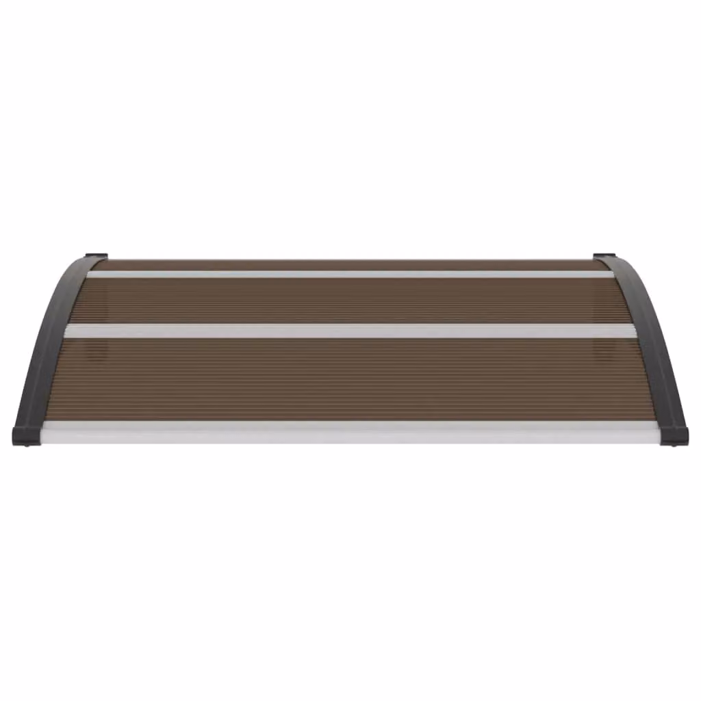 Berkfield Home Black Polycarbonate Door Canopy W: 120 cm, D: 100 cm – 2