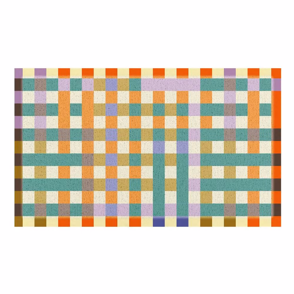 Artsy Mats Elizabeth Olwen Pixels Indoor/Outdoor Doormat, Multicolour, W: 90 cm, D: 60 cm – 2