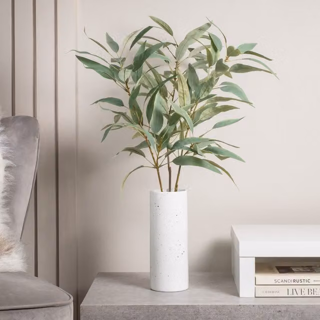Scottish Everlastings Ltd Eucalyptus Spray Pack of 3 in Green, Height: 95 cm