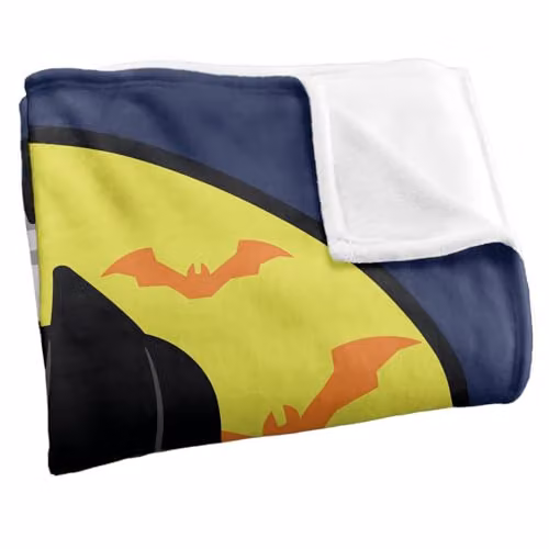 LOGOVISION The Batman (2022) Batmobile Wheelie Chibi Super Soft Fleece Throw Blanket, Multicolour, W: 152 cm, D: 127 cm – 2