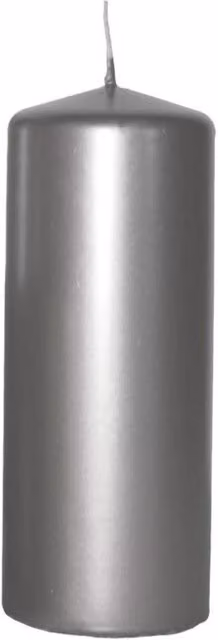 KDMD Silver Wax Pillar Candles, Rectangular Tabletop Design, 200 x 70 mm – 1