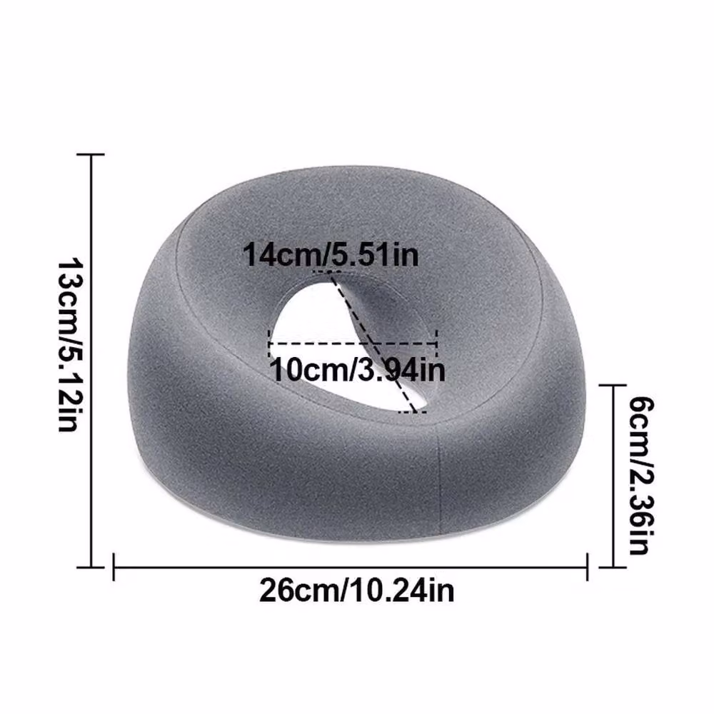 KORVIXA Grey Memory Foam Contoured Massage Table Headrest Pillow with Removable Machine Washable Cover – 2