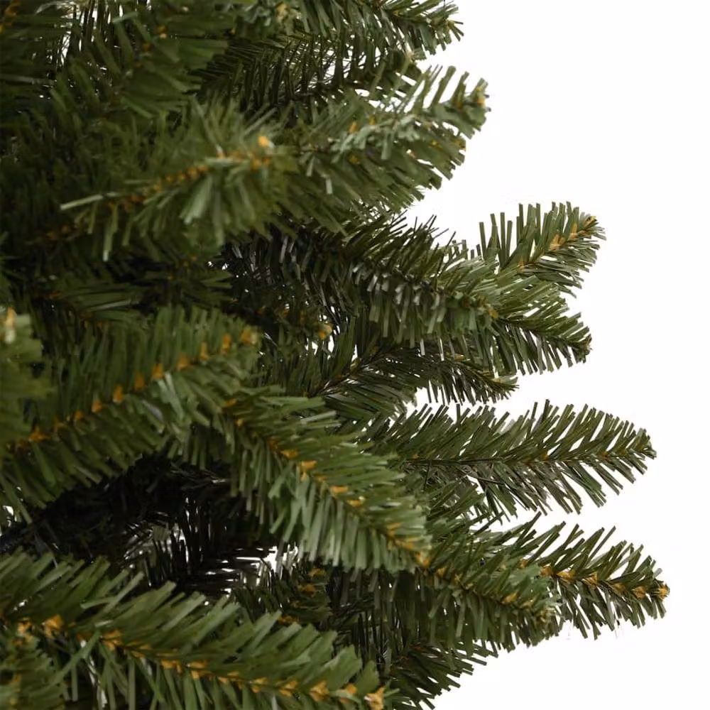 Berkfield Home Beautiful Green Artificial Hinged Christmas Tree with Stand, H: 240 cm, W: 120 cm, D: 120 cm – 5
