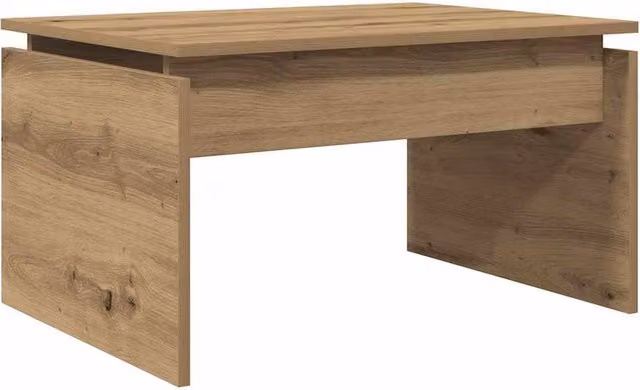 Berkfield Home Artisan Oak Coffee Table in Brown, W/D/H: 68 x 50 x 38 cm